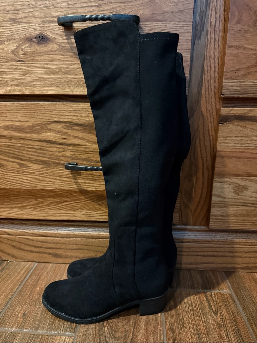 Unisa Black Over-the-Knee Stretch Boots
